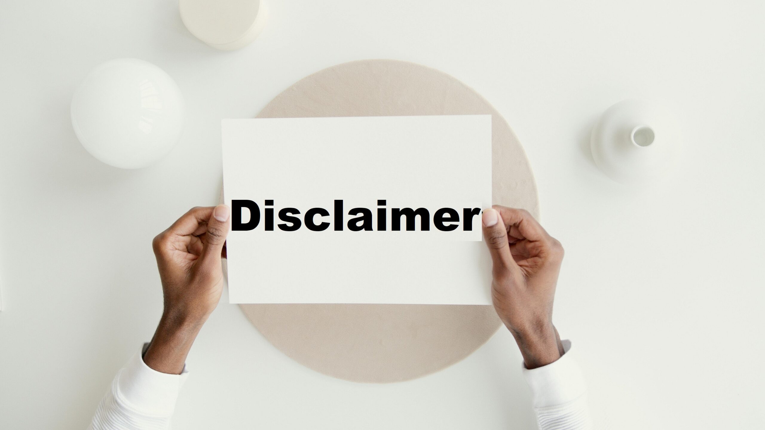 Disclaimer